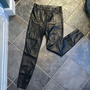 Zara leather leggings